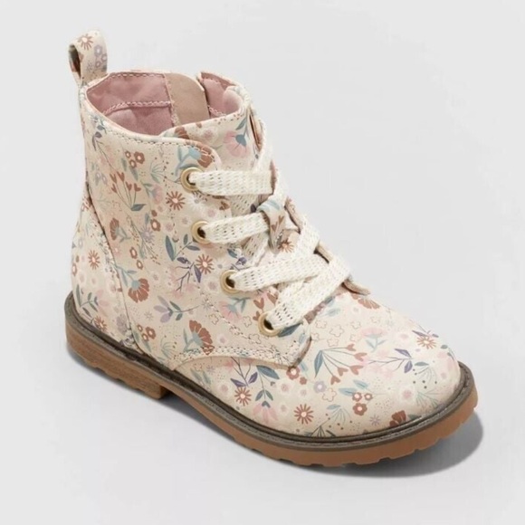 Toddler girls floral boots - Picture 3 of 3
